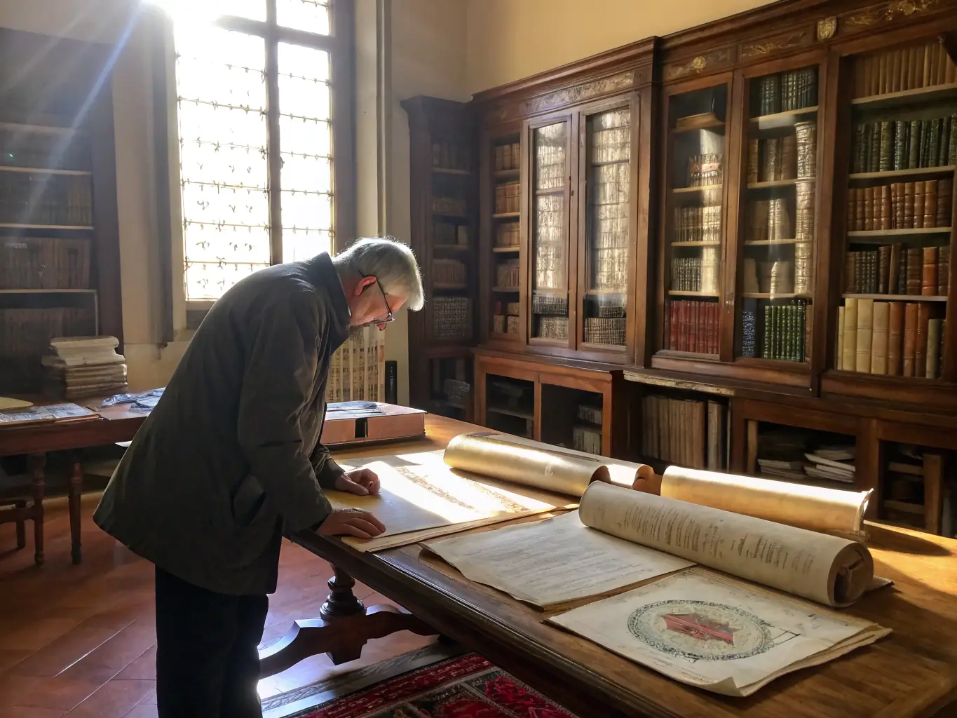 A group of volunteers meticulously documents historical artifacts in a dimly lit archive, showcasing the dedication to preserving local history.
